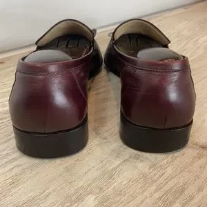 Vintage Salvatore Ferragamo  Kiltie Burgundy Tassel Loafers Size 10B Salvatore Ferragamo Men main image 3